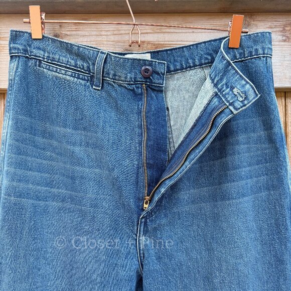 Doen Melody Jeans in Albi Wash Size‎ 32 Wide Leg Denim 100% Organic Cotton - Picture 8 of 17